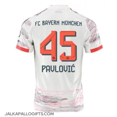 Bayern Munich Aleksandar Pavlovic #45 Vieraspaita 2025-26 Lyhythihainen Bayern Munich Aleksandar Pavlovic #45 Vieraspaita 2025-26 Lyhythihainen